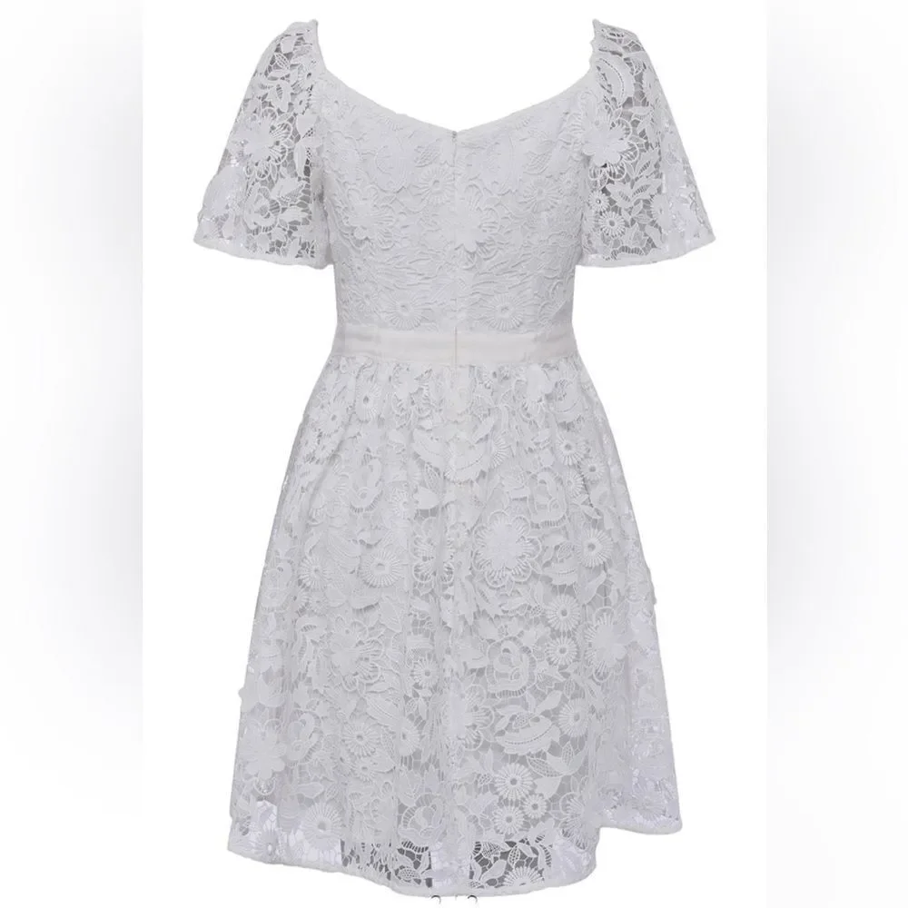 NWT French Connection Celilla Cabello Floral Lace Dress Size 8